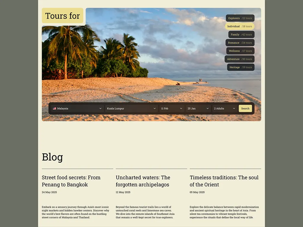Horizons — figure 03, booking and journal